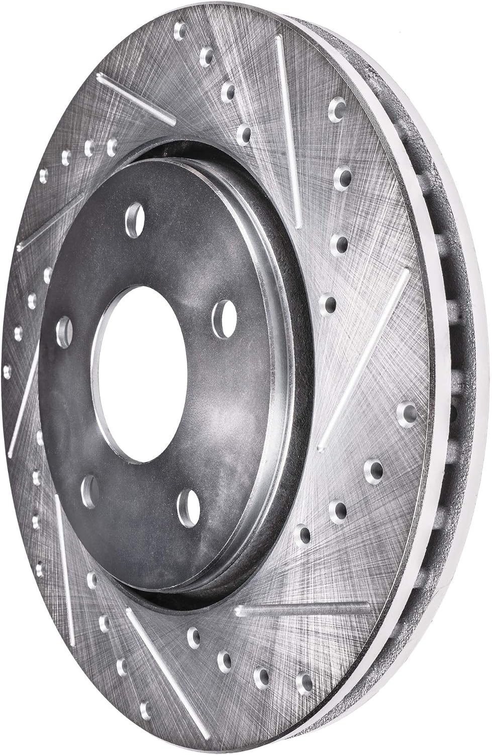 Detroit Axle - 4pc Brake Rotors for 2019 2020 2021 Subaru Ascent Drilled and Slotted Disc Brake Rotors Replacement : 13.12' inch Front and 13.03' inch Rear Rotor