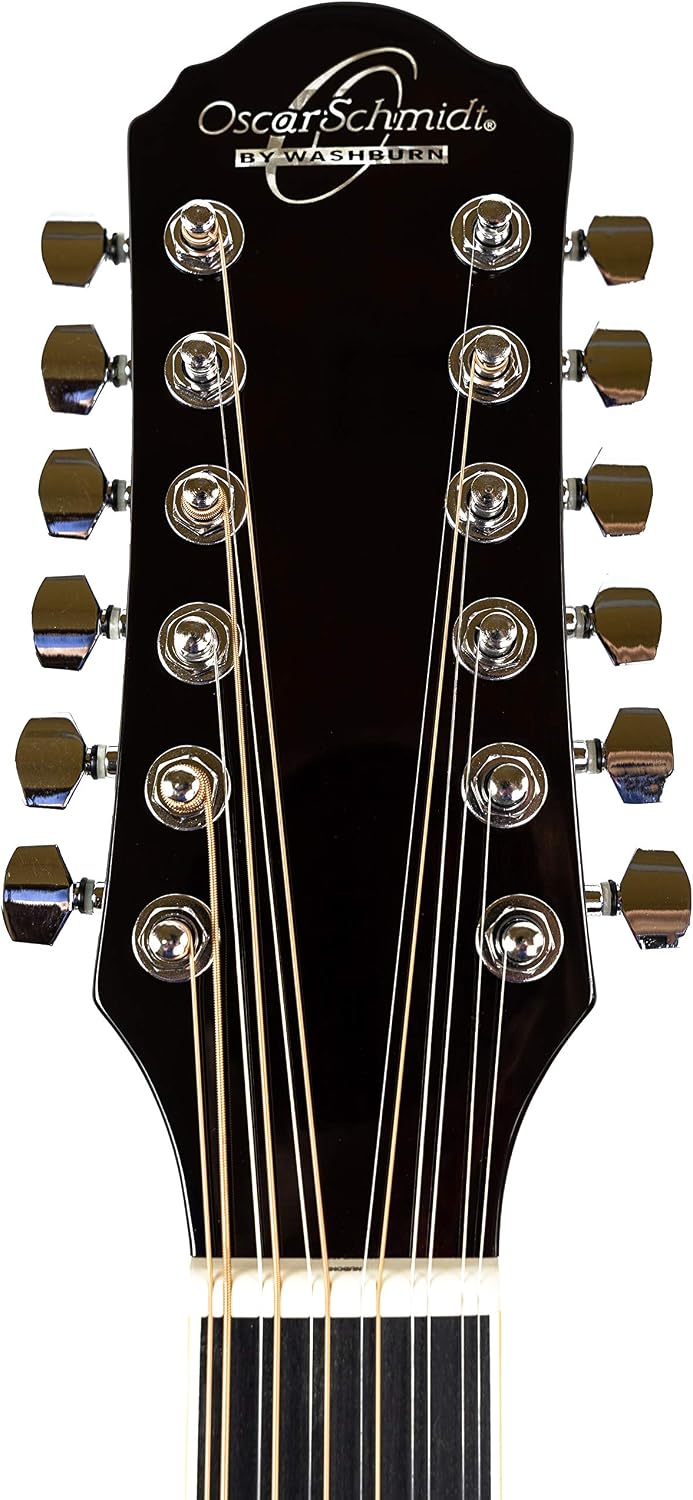 Oscar Schmidt OD312CESM-A Dreadnought Cutaway Acoustic Guitar with Pre Amp, Spalted Maple