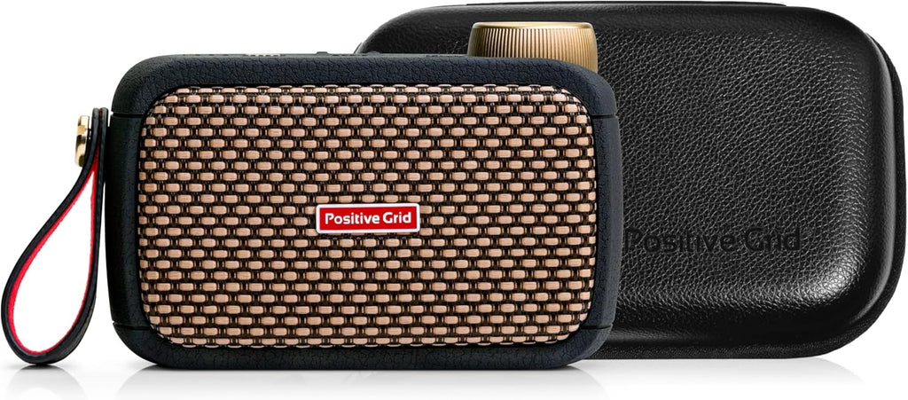 Positive Grid Spark GO + Carry Case Bundle – 5W Ultra-Portable Smart Guitar Amp & Bluetooth Speaker with Smart App for Electric Guitar, Acoustic or Bass