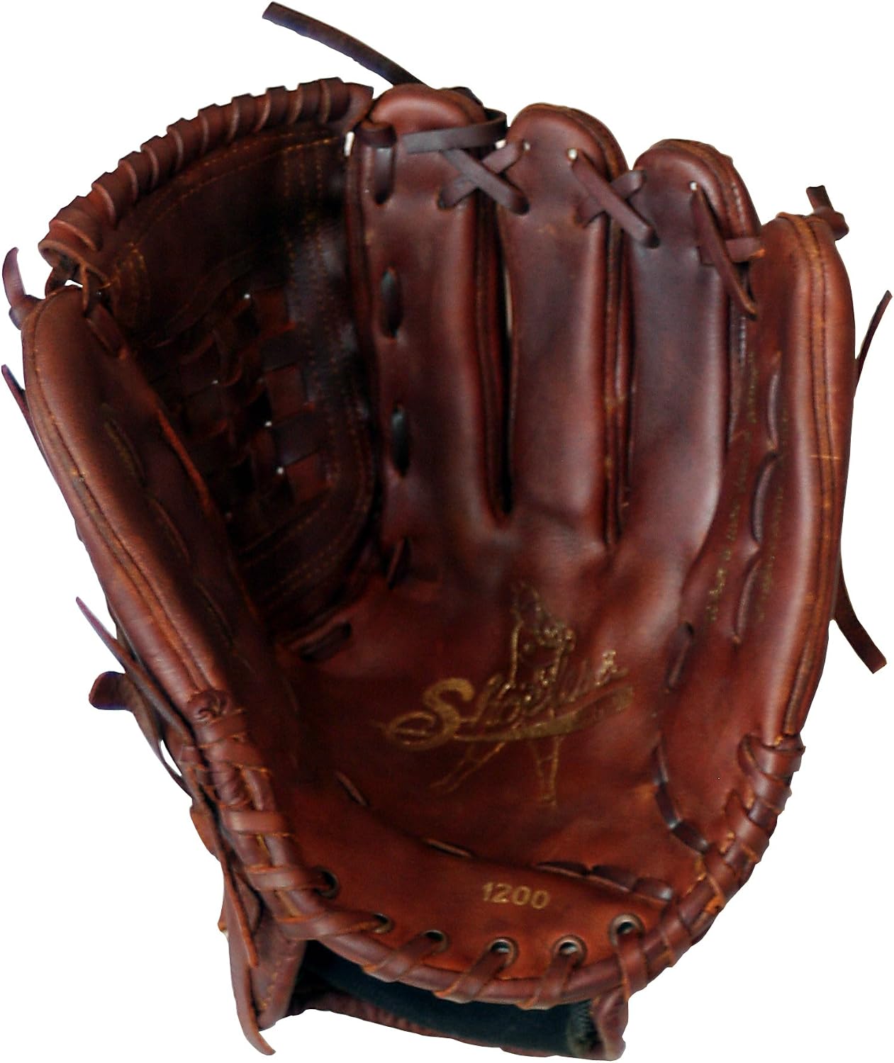 Shoeless Joe Gloves Fast Pitch Basket Weave Web Brown Baseball Glove