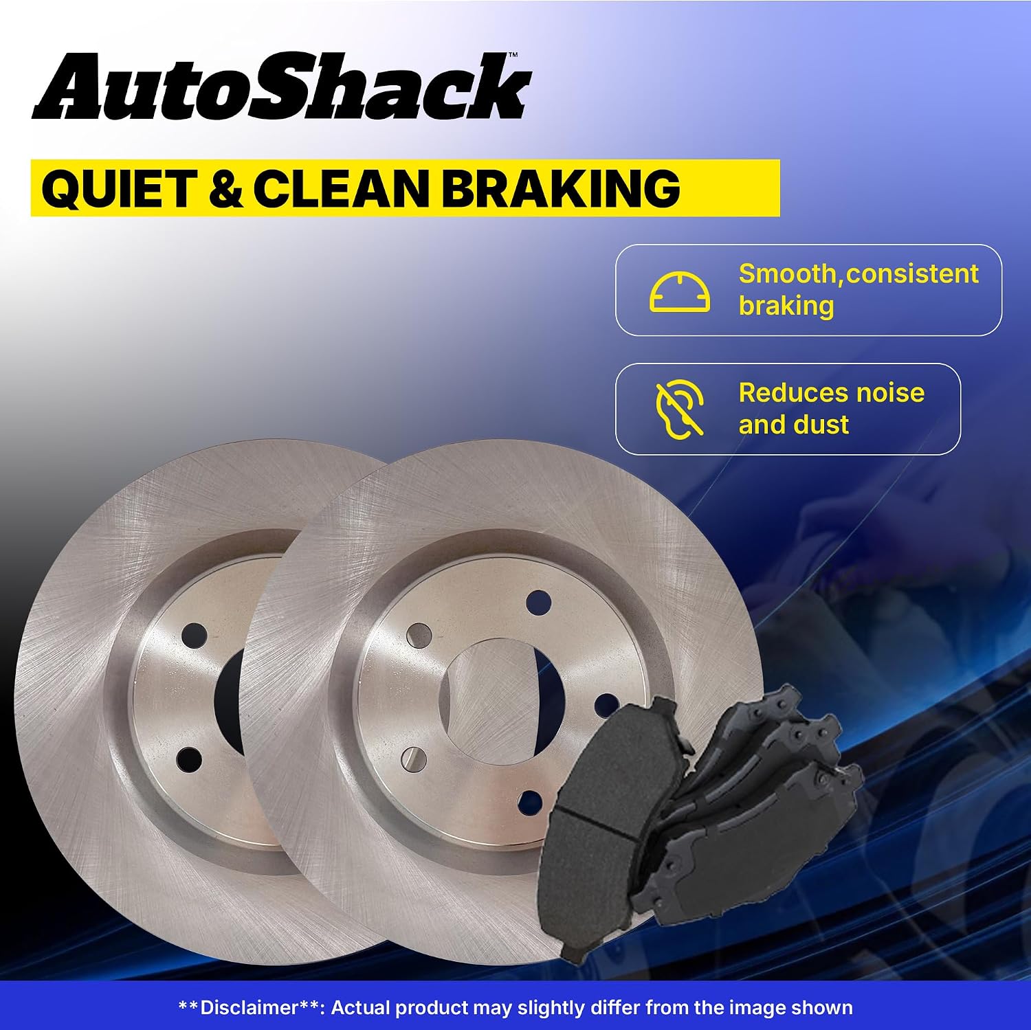 AutoShack Front & Rear Brake Rotors & Premium Pads for Subaru, Impreza 2012-2016, AWD H4 2.0L