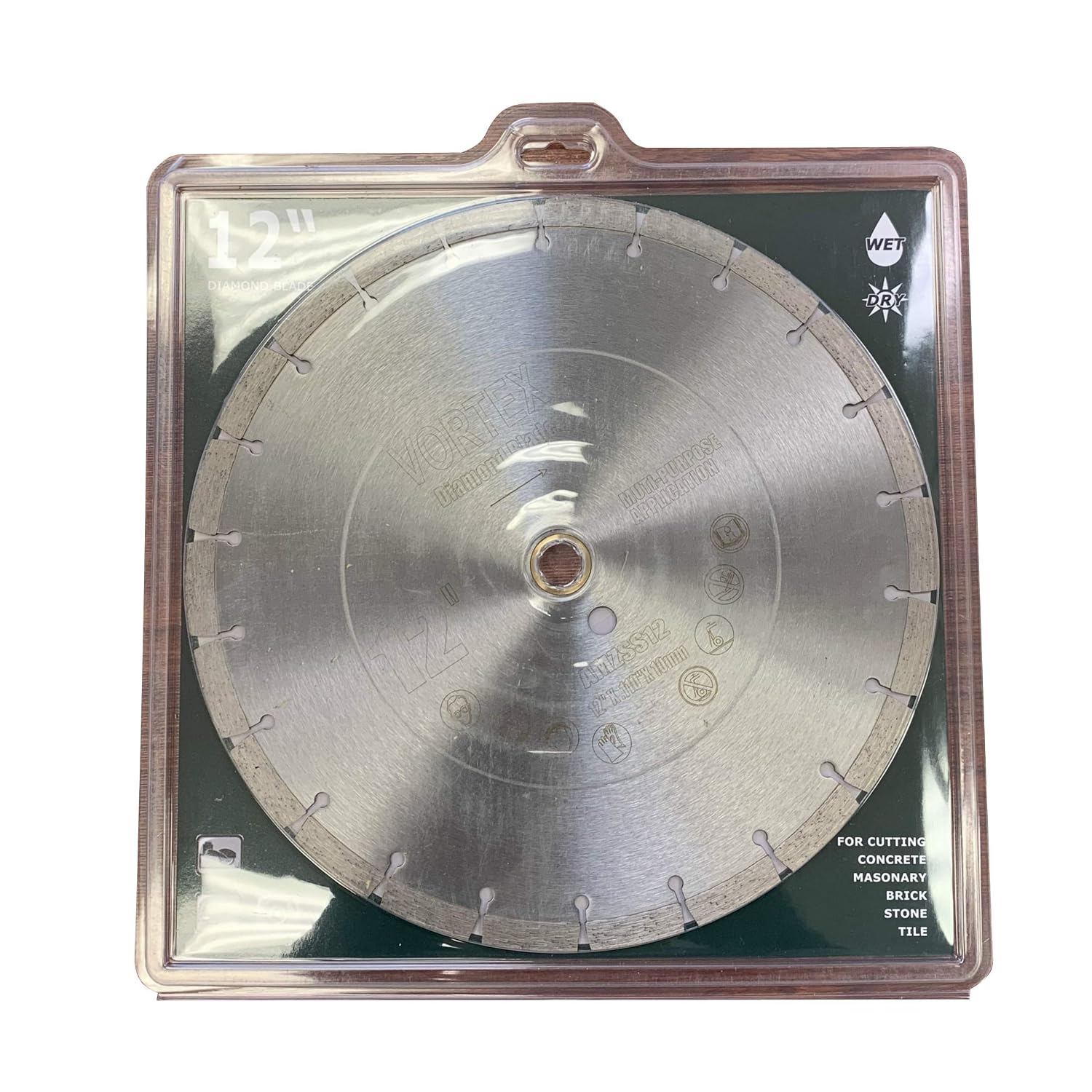 (10 Pack) VTXMax VSS 12 Inch Dry or Wet Cutting General Purpose Power Saw Segmented Diamond Blades for Concrete Stone Brick Masonry (12' (10 pcs))