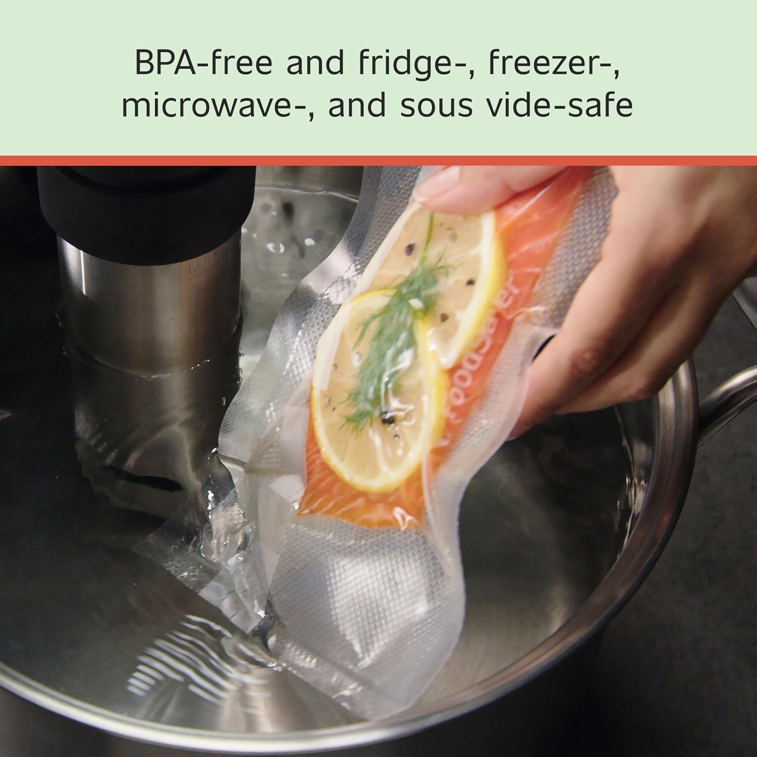FoodSaver Custom Fit Vacuum Sealer Rolls,Airtight Food Storage and Sous Vide Rolls,BPA-Free,11 x 16',(Pack of 18)