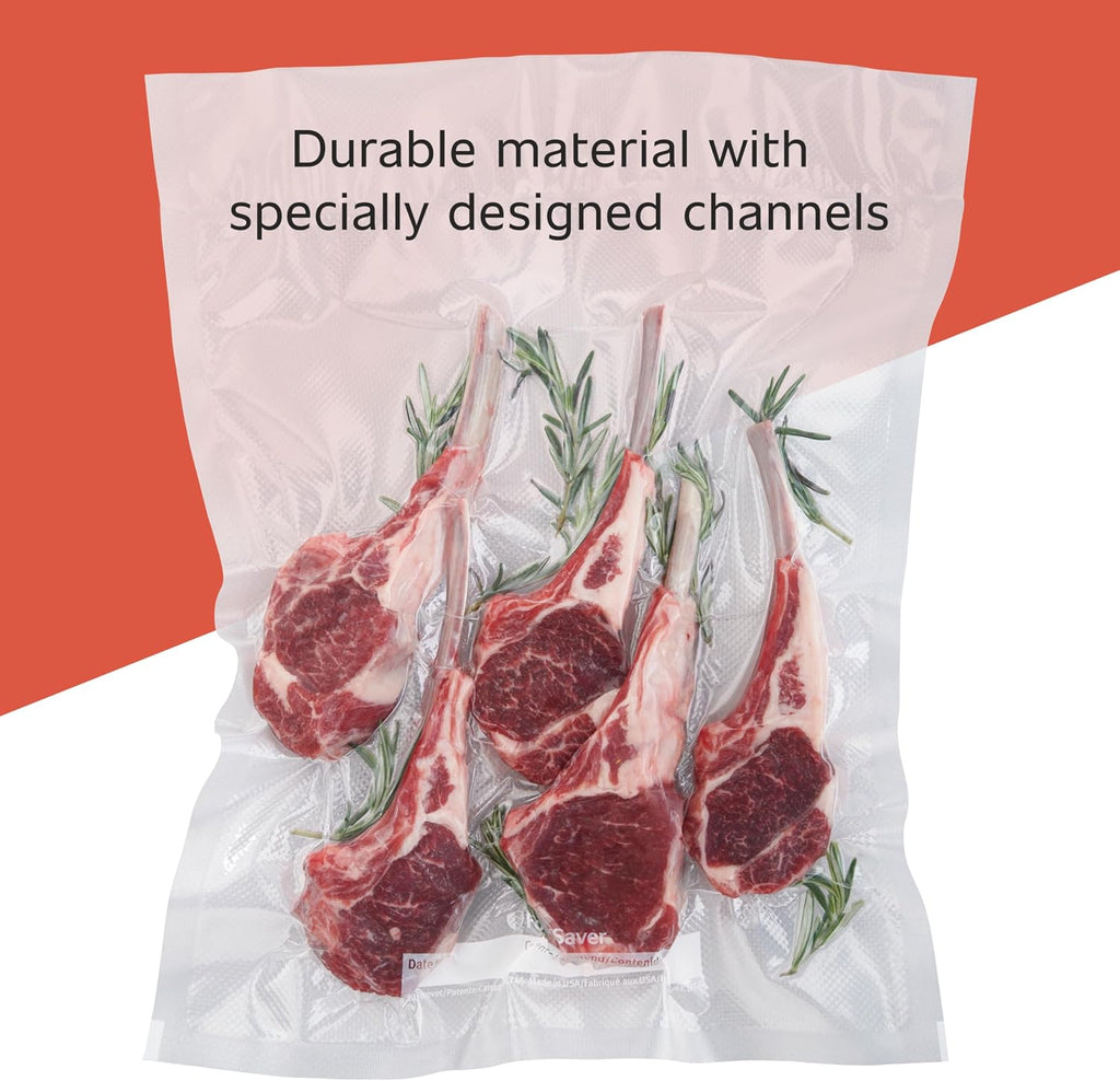 FoodSaver Custom Fit Vacuum Sealer Rolls,Airtight Food Storage and Sous Vide Rolls,BPA-Free,11 x 16',(Pack of 18)