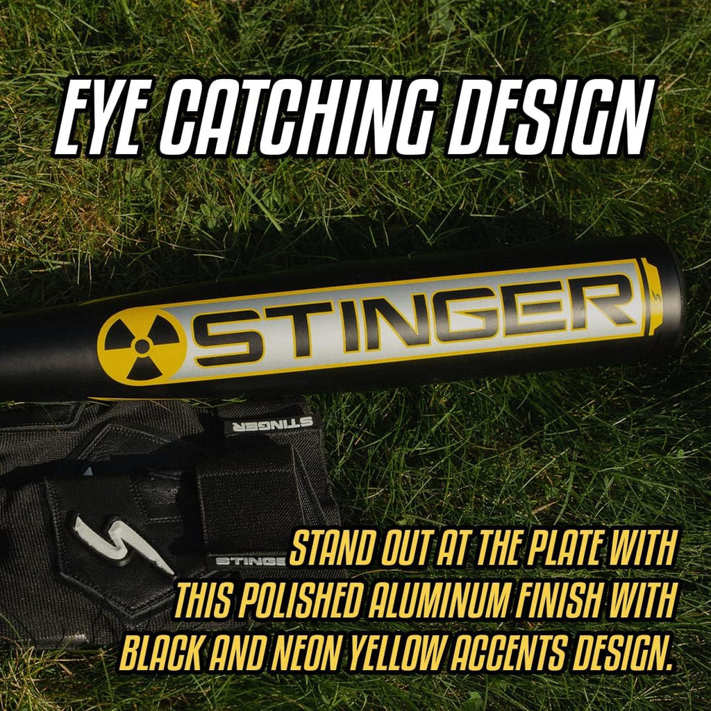 Stinger Nuke 2 BBCOR Baseball Bat - 3 Drop - 2 5/8' Barrel - Available in 31' to 34' - Drop 3 Baseball Bat for Middle School, High School, or College