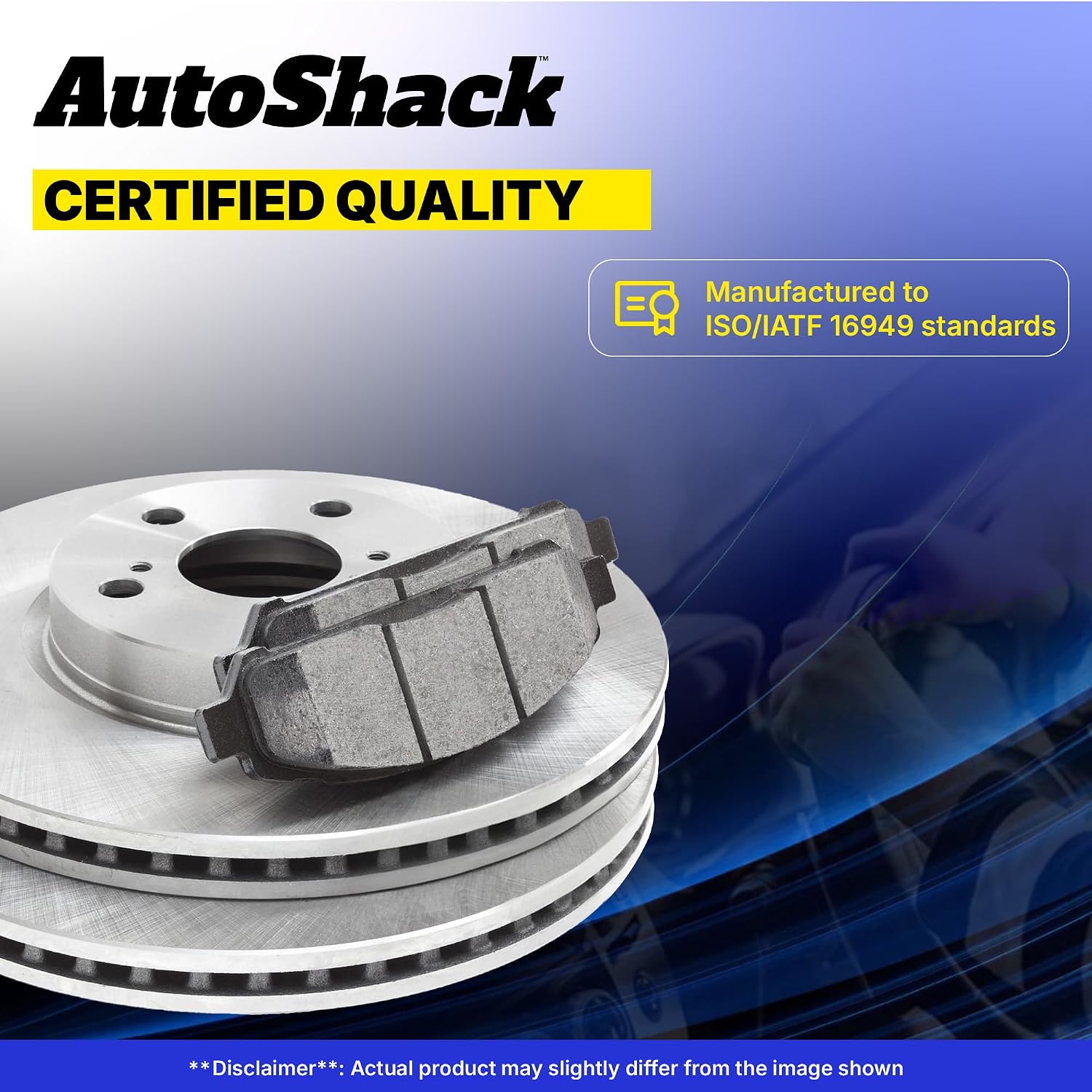AutoShack Front & Rear Brake Rotors & Ceramic Pads for Subaru, Impreza 2012-2016, AWD H4 2.0L