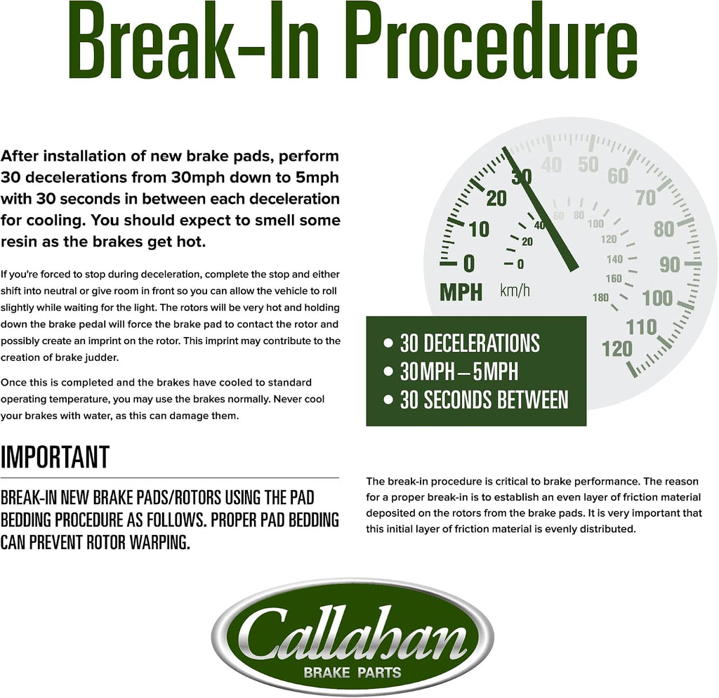 Callahan Brake Parts Front Brake Kit For Hyundai Venue 2020-2022, Kia Soul 2020-2023 [Model Specific] Replacement Brake Rotors with Ceramic Brake Pads