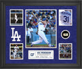 Joc Pederson Los Angeles Dodgers Framed 5-Photo Collage with a Piece of Game-Used Baseball - MLB Player Plaques and Collages