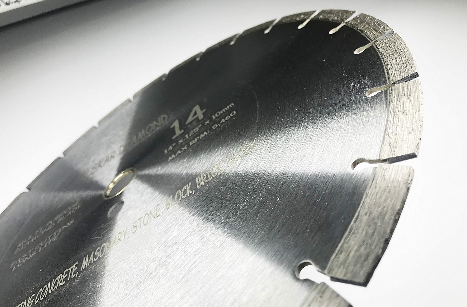 (5 Pack) ALSKAR DIAMOND ADLSS 14 inch Dry or Wet Cutting General Purpose Segmented High Speed Diamond Saw Blades for Concrete Stone Brick Masonry (14' - 5 pcs)
