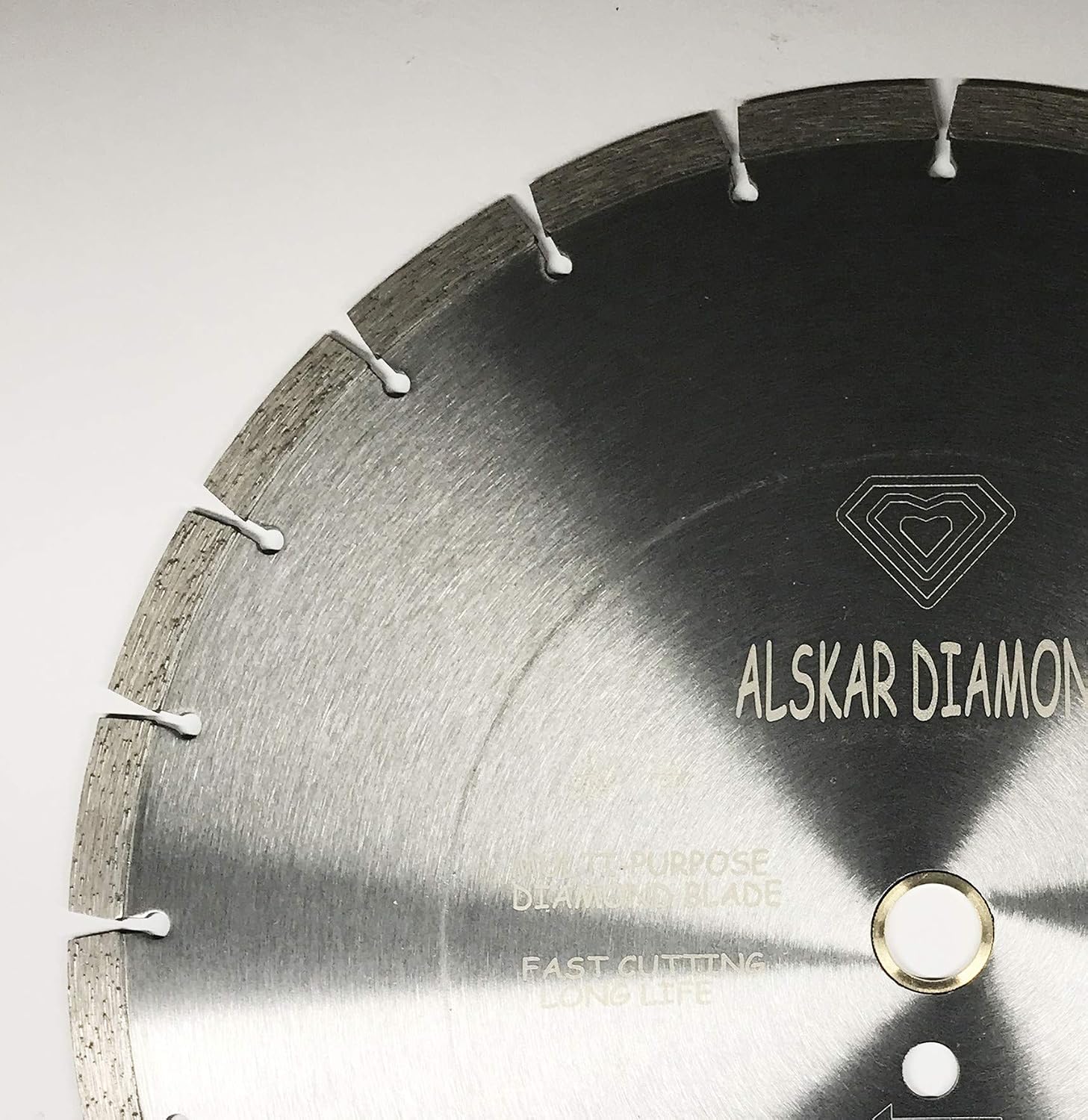 (10 Pack) ALSKAR DIAMOND ADLSS 12 inch Dry or Wet Cutting General Purpose Segmented High Speed Diamond Saw Blades for Concrete Stone Brick Masonry with Arbor 1'-20mm (12' - 10 pcs)