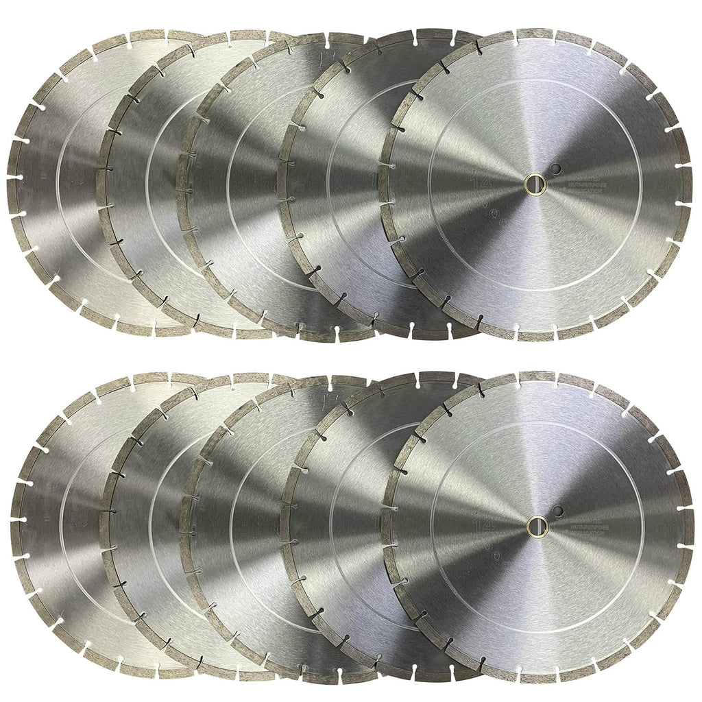 (10 Pack) VTXMax VSS 16 Inch Dry or Wet Cutting General Purpose Power Saw Segmented Diamond Blades for Concrete Stone Brick Masonry (16' (10 pcs))