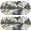(10 Pack) VTXMax VSS 16 Inch Dry or Wet Cutting General Purpose Power Saw Segmented Diamond Blades for Concrete Stone Brick Masonry (16' (10 pcs))