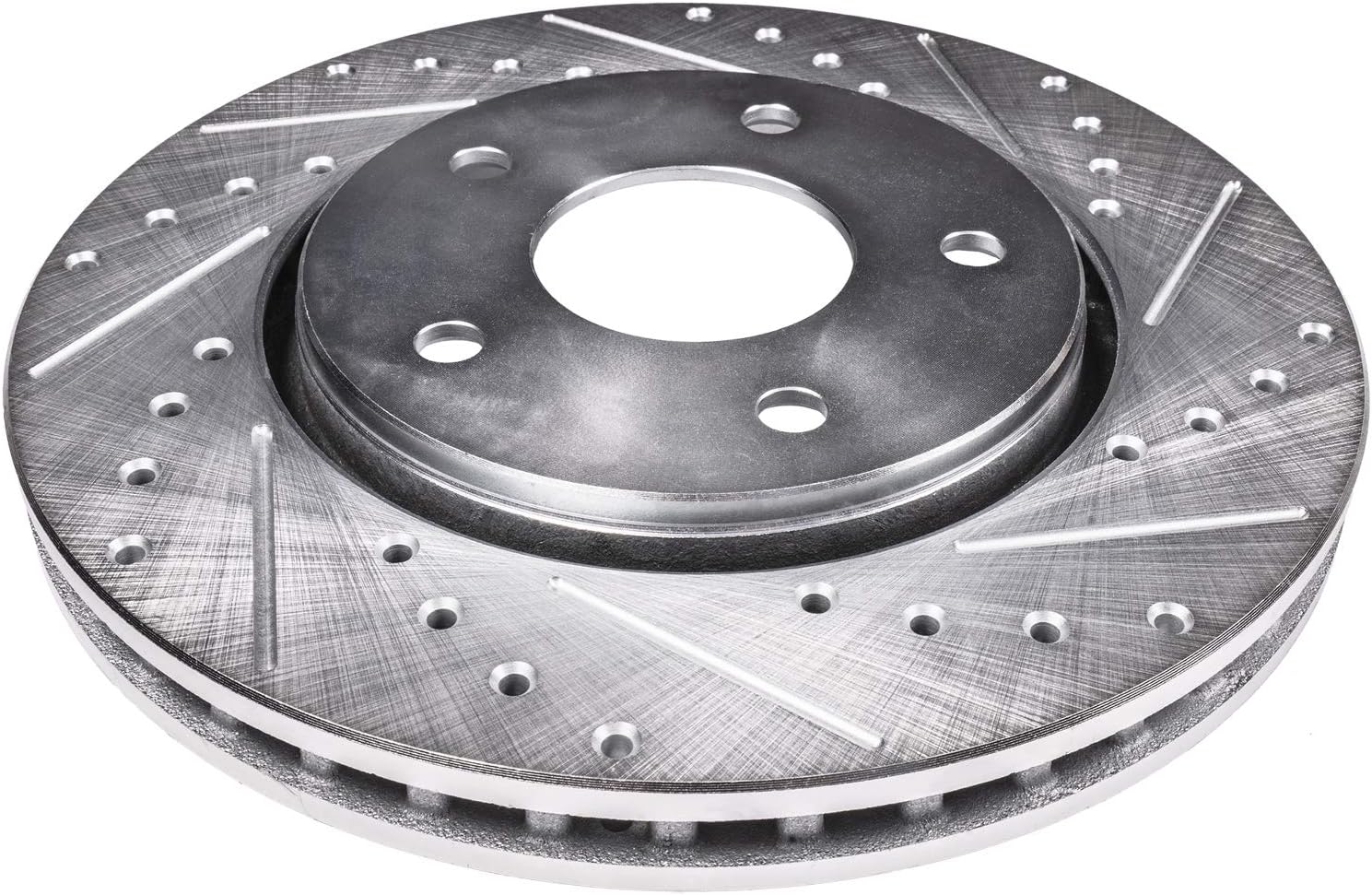 Detroit Axle - Brake Rotors for 2017-2021 Mini Cooper Clubman 2018-2022 Cooper Countryman [ALL4, Base] Drilled Slotted Brake Rotors 2019 2020 Replacement : 12.09' inch Front and 11.81' inch Rear Rotor