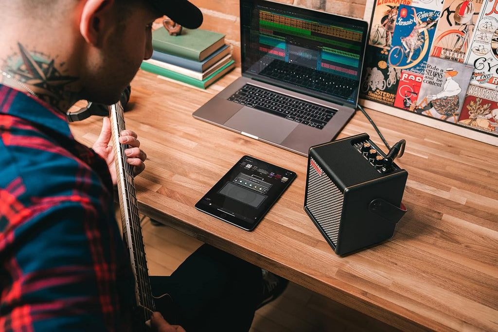 Positive Grid Spark MINI 10W Small Smart Guitar Amp & Bluetooth Speaker | Portable Sound for Guitar Playing at Home or On the Go | Black