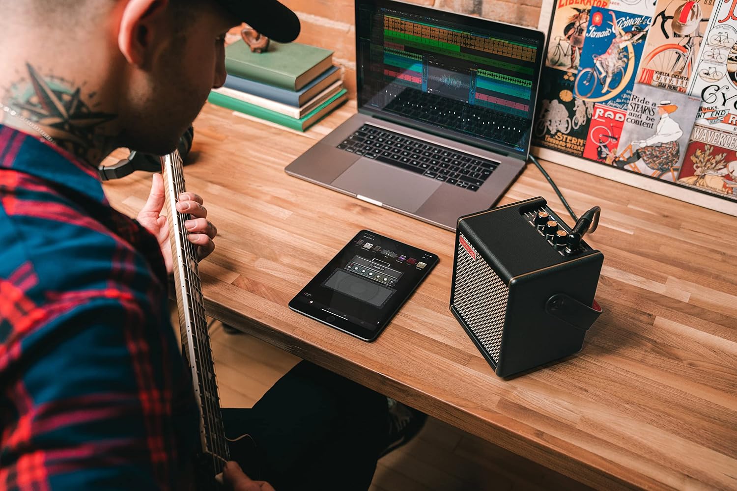 Positive Grid Spark MINI 10W Small Smart Guitar Amp & Bluetooth Speaker | Portable Sound for Guitar Playing at Home or On the Go | Black