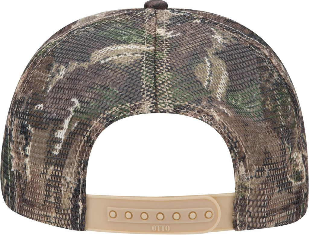 OTTO Wholesale 12 x Cap Camouflage 6 Panel Mid Profile Mesh Back Trucker Hat