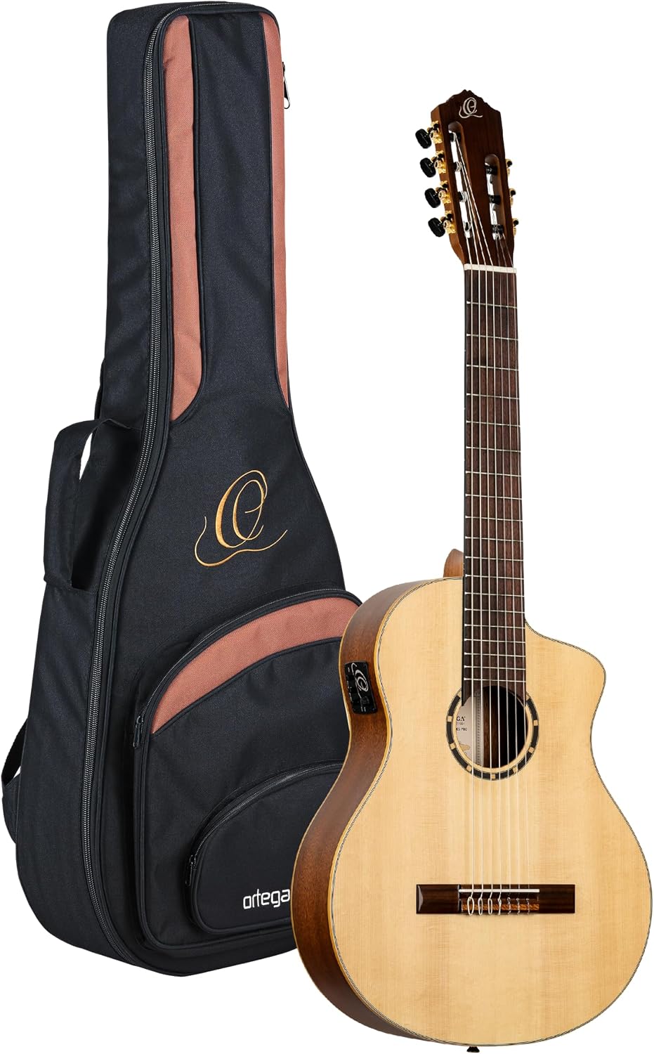 Family Series Pro 7-String Solid Top Acoustic-Electric Nylon Classical Guitar w/Bag