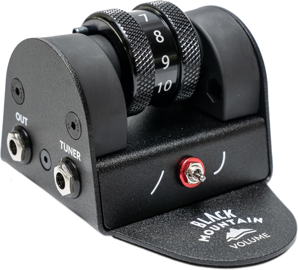 Black Mountain Mini Volume Pedal for Electric Guitar, Acoustic Guitar, Bass, Keyboard, and More - Small, Portable Foot Controlled With Roller Wheel