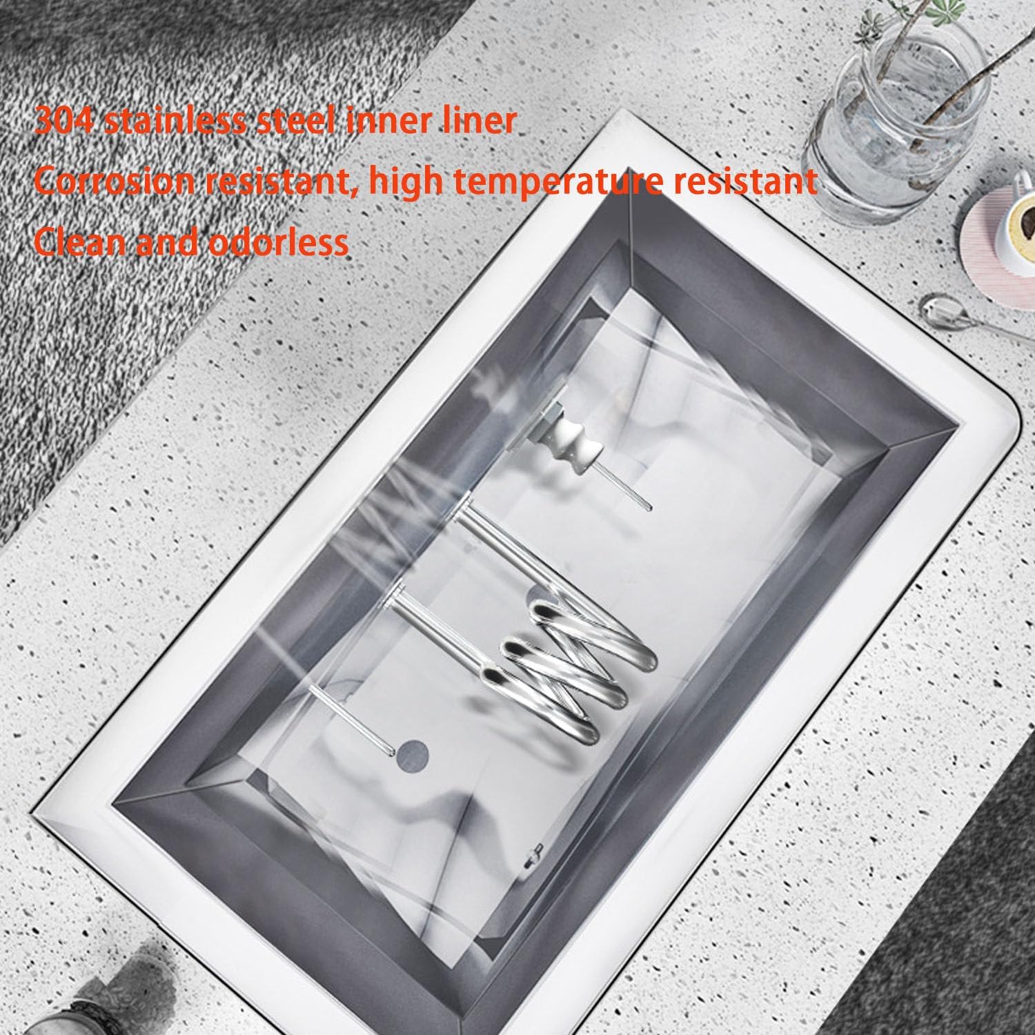 Energy-Saving Wall-Mounted Instant Hot Water Dispenser Automatic Boiler with Precise Temperature Control 104°F-212°F,Large Capacity for Offices,Canteens,Cafes White-60L