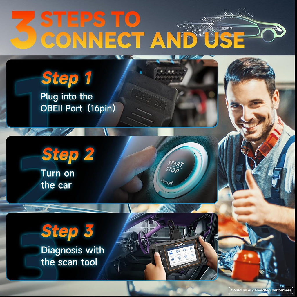 Upgrade of NT604, 2026 FOXWELL NT614 Elite OBD2 Scanner with 5 Resets (ABS Bleeding, EPB, Oil, SAS, Throttle), 4 Systems Code Reader, WiFi Update, AutoVIN, Live Data Car Scanner for DIY Mechanics