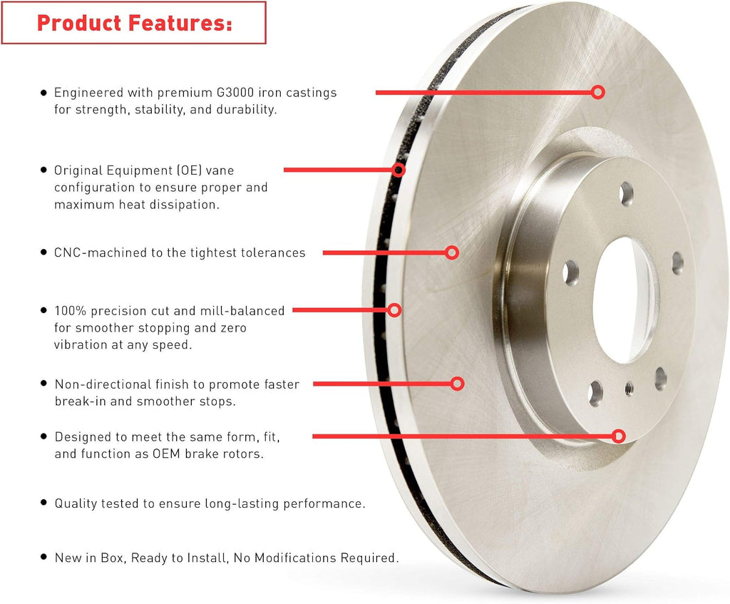 Dynamic Friction Company Rear Brake Kit Fits 2020 Audi A7| 4000 HybriDynamic Brake Pads and Blank Brake Rotors| 13.0' Rear