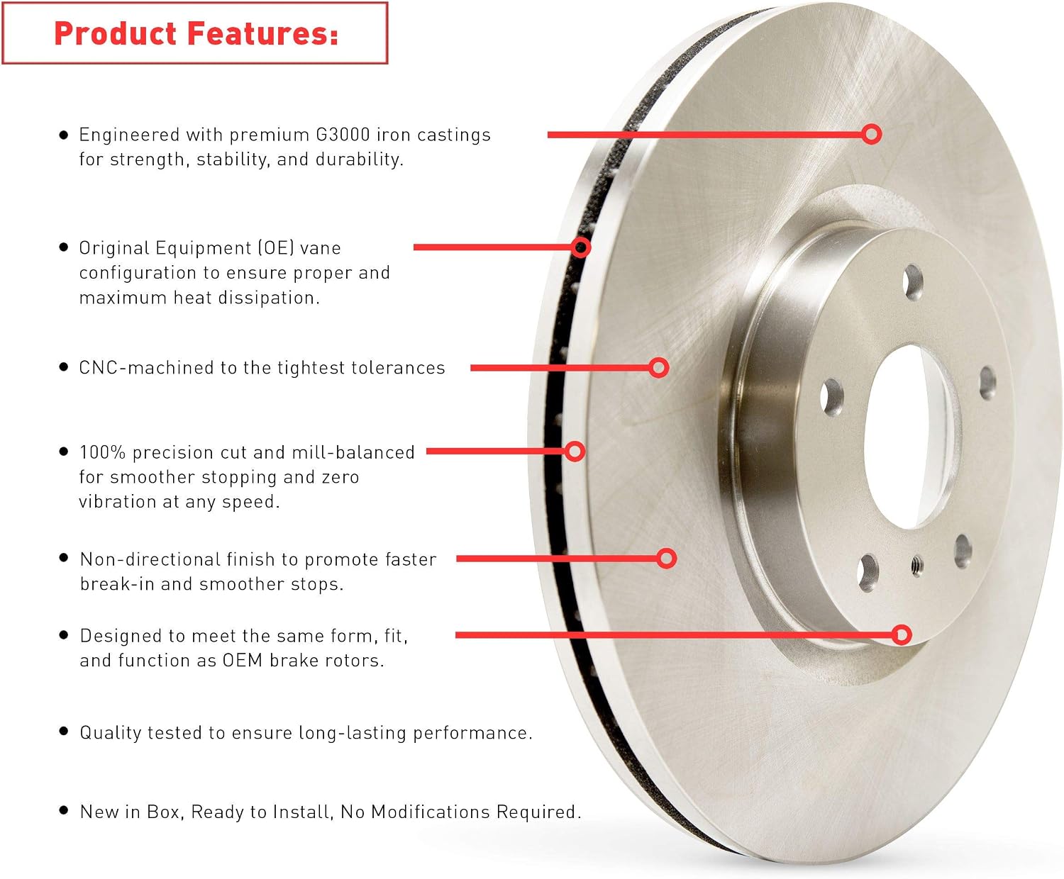 Dynamic Friction Company Rear Brake Kit Fits 2020 Audi A7| 4000 HybriDynamic Brake Pads and Blank Brake Rotors| 13.0' Rear