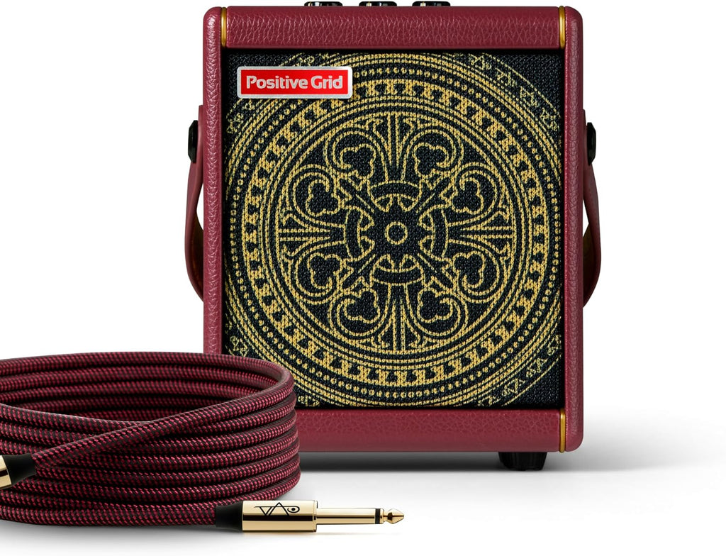 Positive Grid Spark Mini Vai Special Edition 10-Watt Portable Smart Guitar Amp and Bluetooth Speaker – Designed by Steve Vai