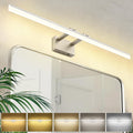 SOLFART 5 Color Temperature Dimmable 47.2 Inch Bathroom Light Fixtures Over Mirror Brushed Nickel Vanity Lights for Bathroom Modern LED Light Fixture 5CCT