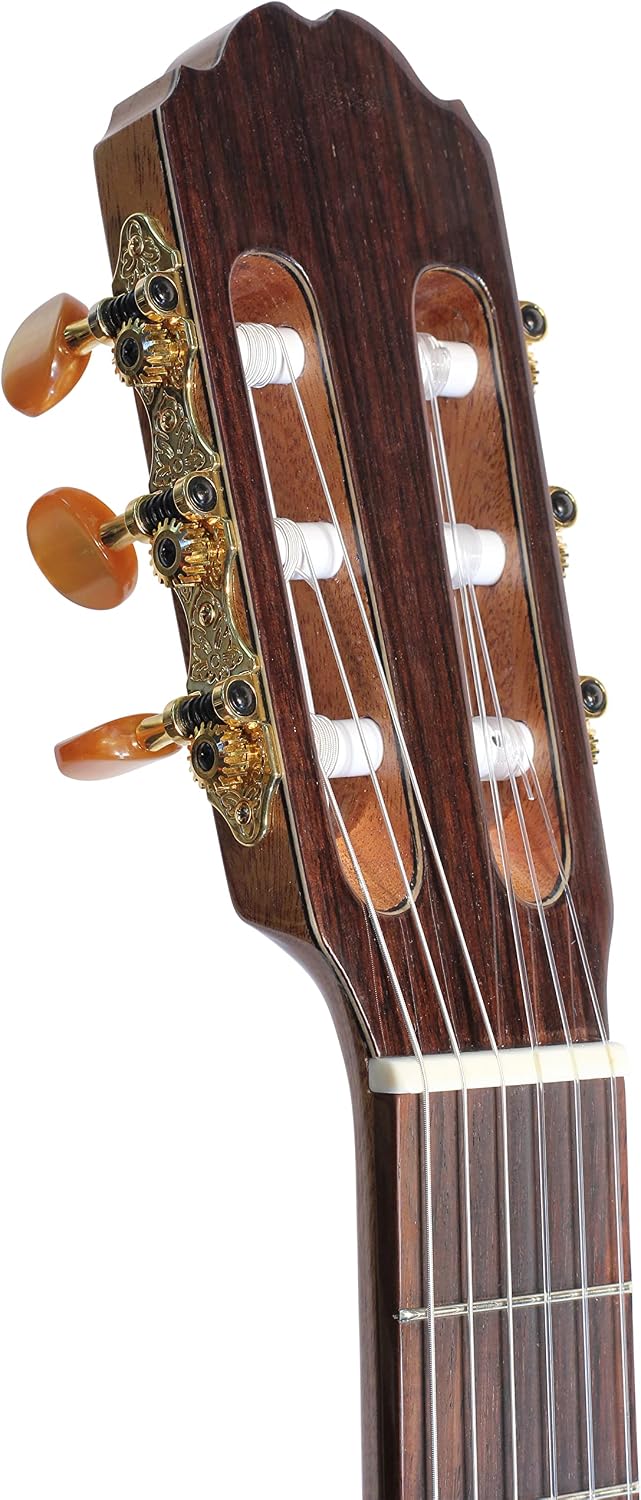 Kremona R65CWC Nylon-String Acoustic-Electric Guitar – Handmade in Europe – Padded Gig Bag Included