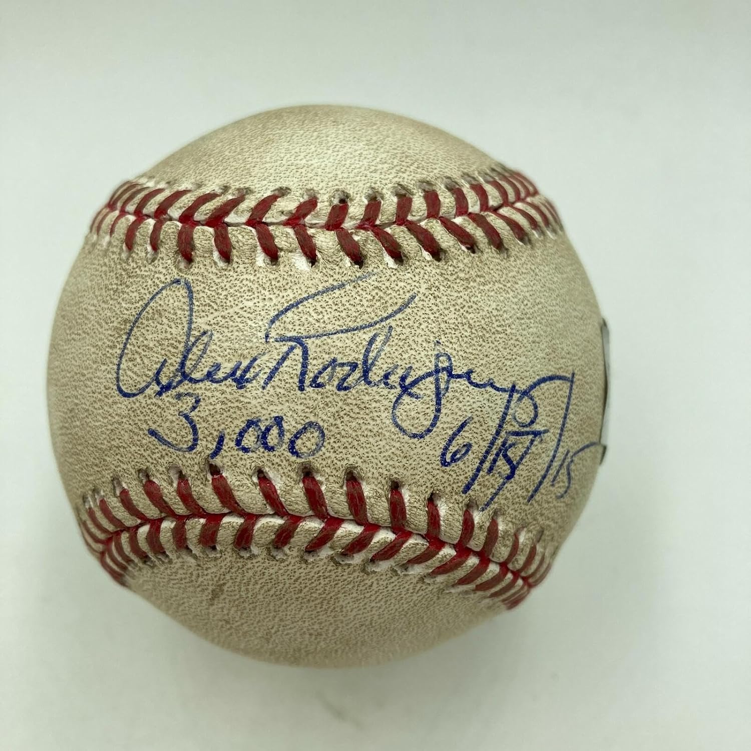 Incredible Alex Rodriguez 3,000 Hit Game Used Signed Inscribed Baseball Steiner - MLB Game Used Baseballs