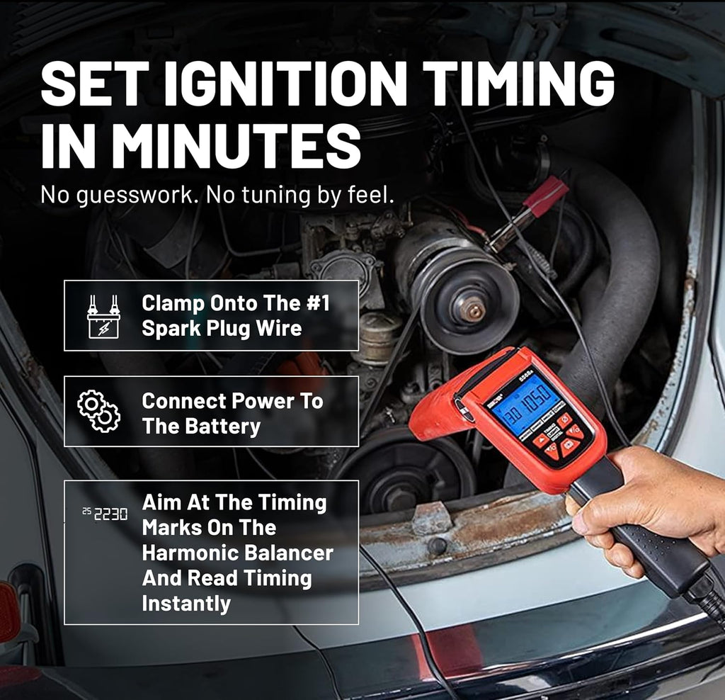 Innova 5568 Pro Digital Timing Light Tool with Digital Advance, LED Display, Ignition Timing for 2 and 4 Cycle Engines, Automotive Diagnostic Tool for Cars and Trucks