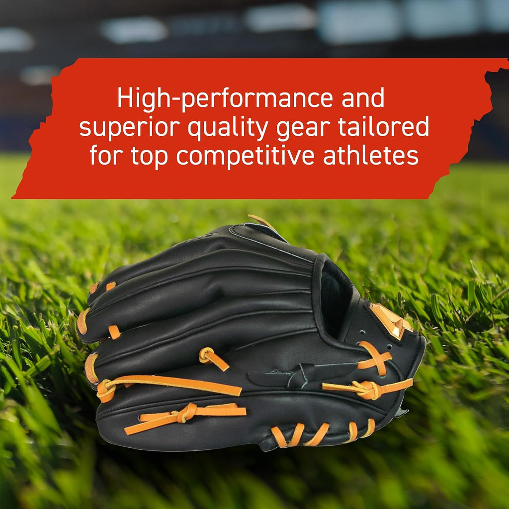 44 PRO BB Stock Rise Baseball Glove for Youth & Little Leagues, Age 8-12, Infield & Outfield, 11.5', H-Web, Easy Break-in, Narrow Fit & Lightweight Design