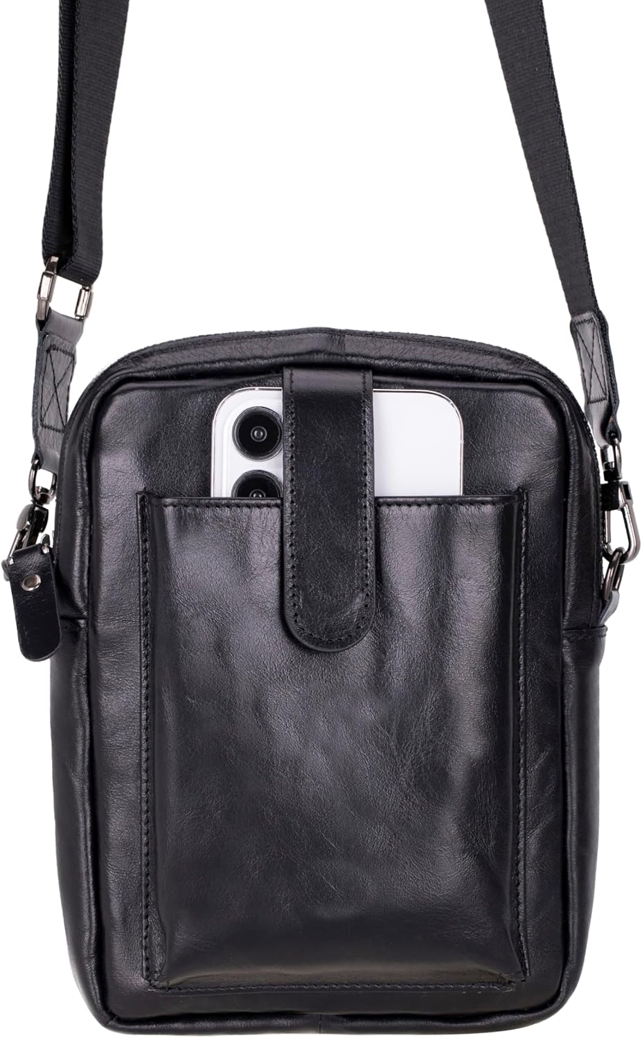 VENOULT Crossbody Leather Wallet for Man or Women fits iPhone 16 Pro MAX