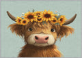 Highland Cow Rug 8x12 for Bedroom, Cute Cattle Patterned Living Room Area Rug, Highland Cow Kids Boys Girls Room Decor, Washable Soft Thin Carpet with Non Slip Backing, 8 x 12 ft - Lu11666