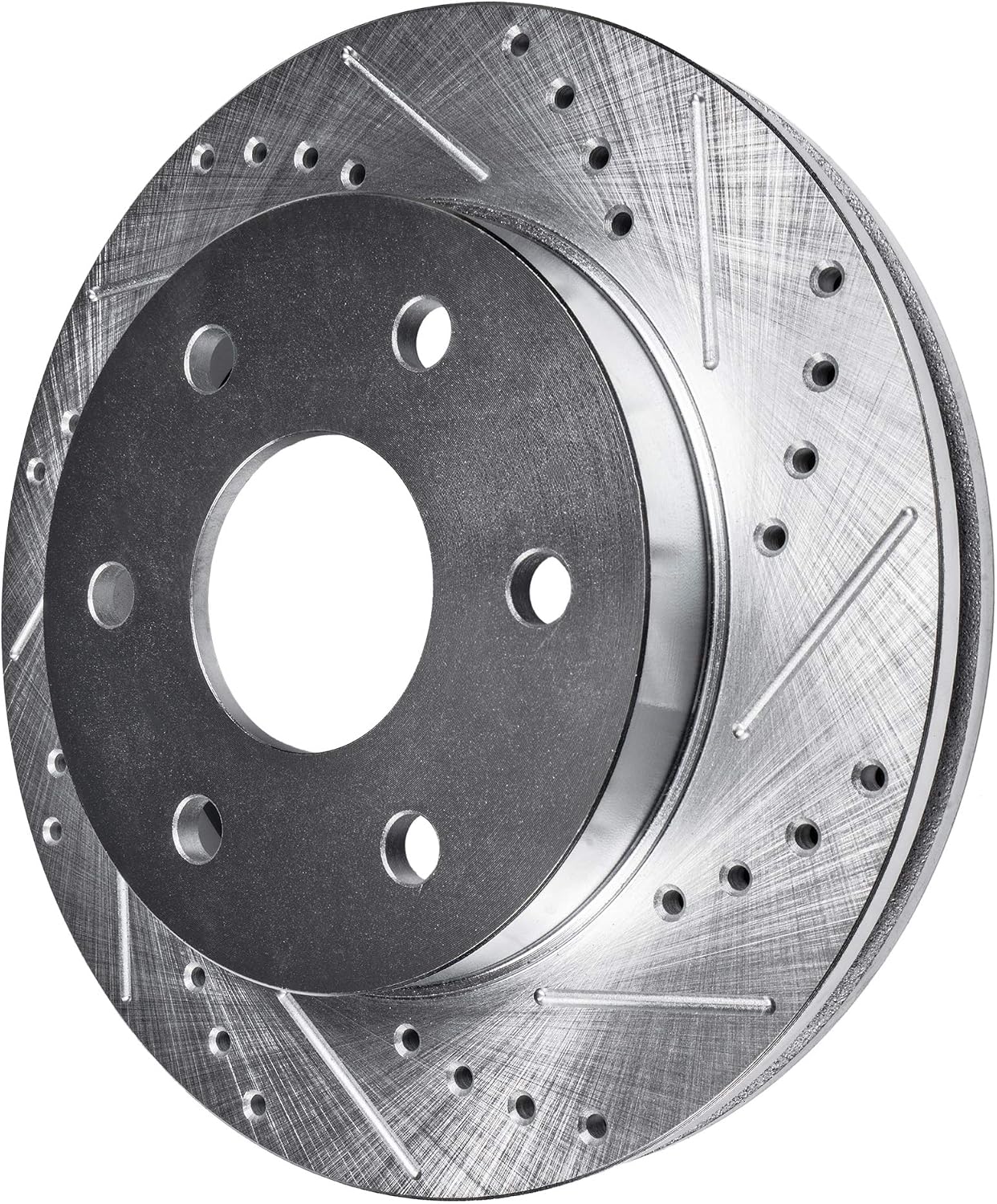 Detroit Axle - Brake Rotors for 2017 2018 2019 2020 2021 2022 2023 2024 Nissan TITAN Drilled and Slotted Disc Brake Rotors Replacement : 13.78' inch Front and 13.58' inch Rear Rotors