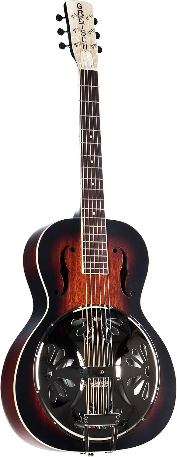 Gretsch G9220 Bobtail Round-Neck Mahogany Body Resonator - 2-Color Sunburst, Padauk Fingerboard