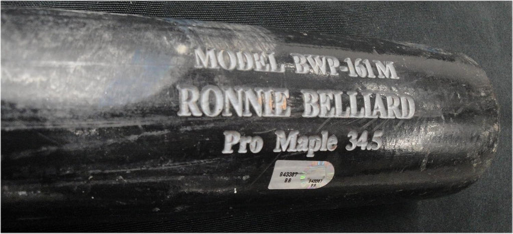Ron Belliard Official Major League Game Used Baseball Bat Dodgers Single MLB 345