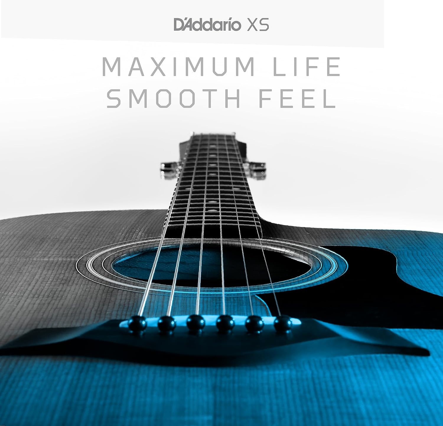 D'Addario Acoustic Guitar Strings, XS Phosphor Bronze Coated, XSAPB1356-B25, Medium Gauge 13-56, 6-String Set, Pack of 25