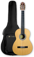TARIO 39 Inch Classical Guitar Full Size Acoustic Guitar Spruce top Ovangkol back and sides Okoume neck laurel fingerboard