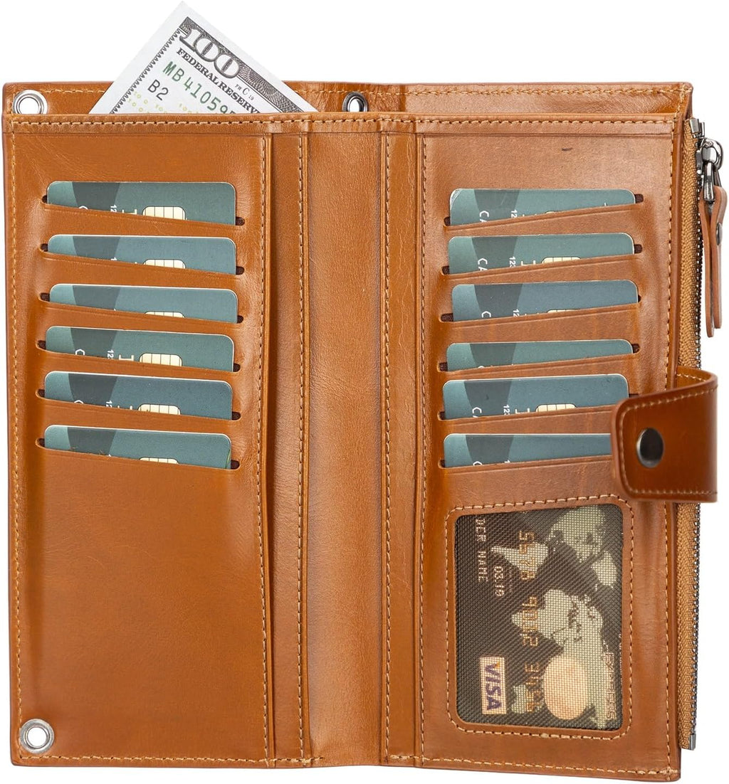 VENOULT Leather Crossbody Wallet for Women – for iPhone 16 Pro MAX