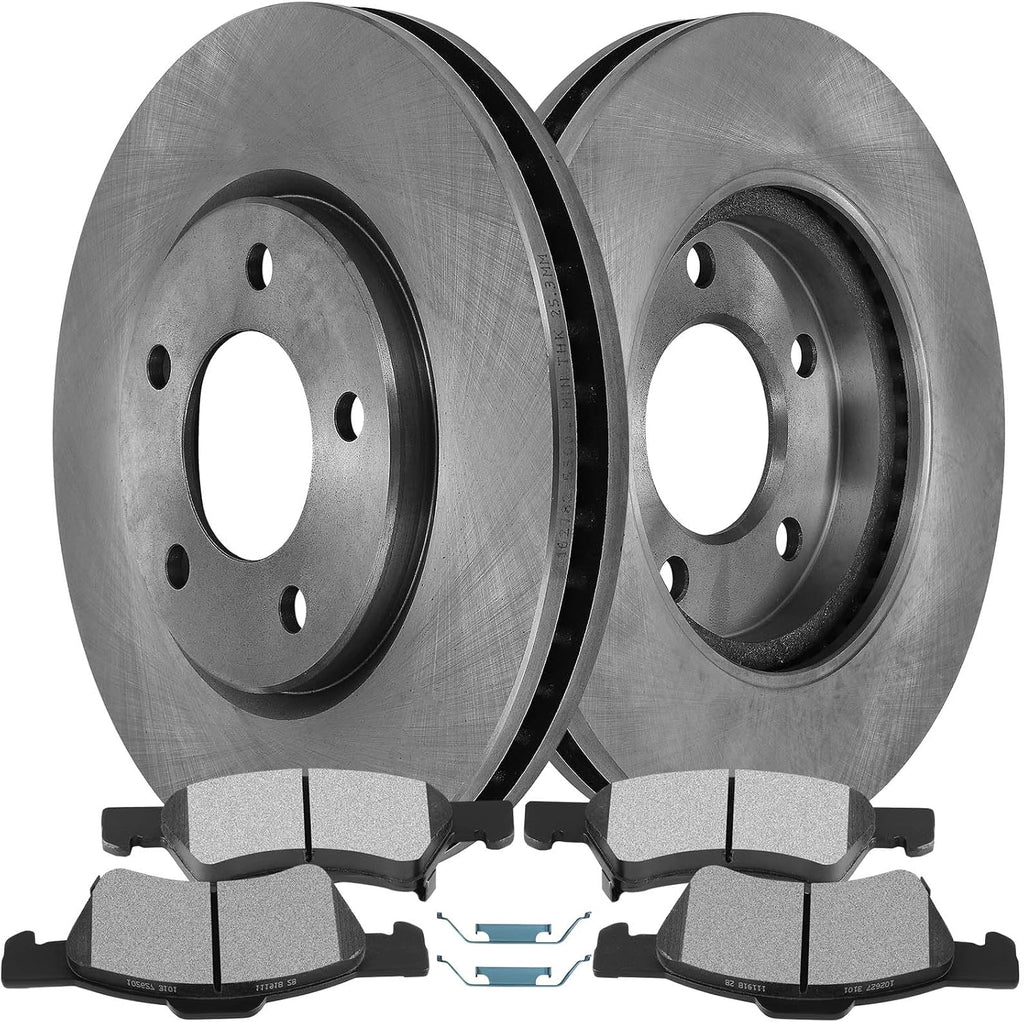 SCITOO Front 11.06' Brake Pads and Rotors Kits Fit For Chrysler Town & Country 2001-2007,For Dodge Caravan 2001-2007,For Dodge Grand Caravan 2001-2007