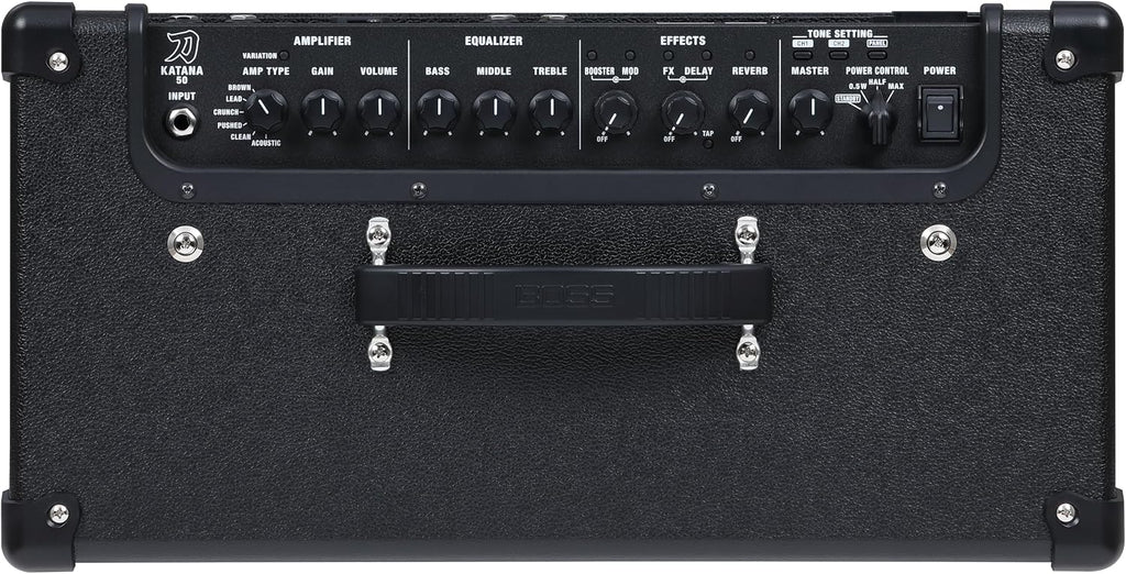 BOSS Katana-50 Gen 3 Guitar Amplifier | Compact 50-Watt Combo Amp | Custom 12-Inch Speaker | Evolved Tube Logic Sound | 12 Amp Characters | Onboard BOSS Effects | Advanced Connectivity & More