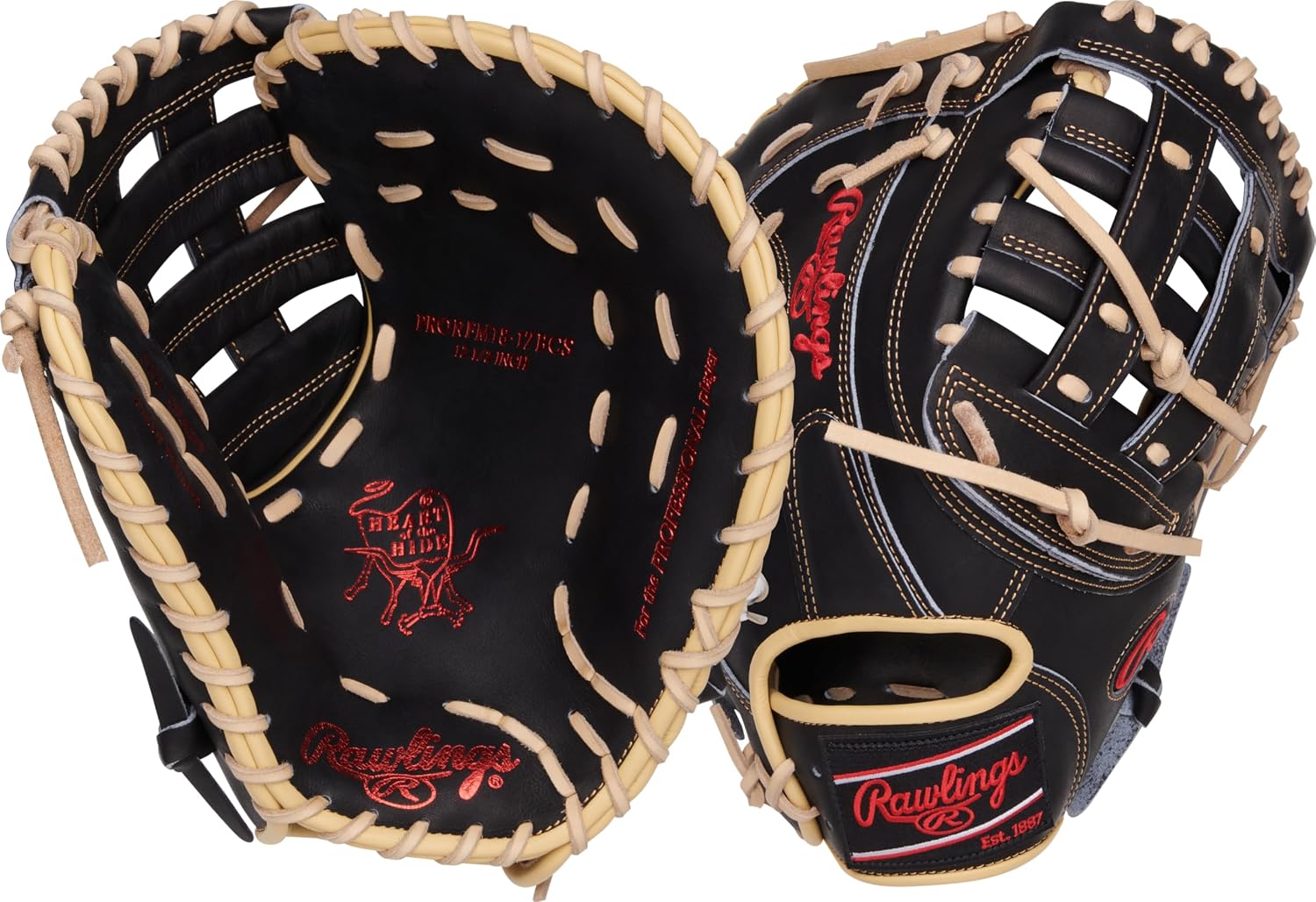 Rawlings| Heart of THE Hide Baseball Glove | Traditional Break-in | Sizes 11.25' - 12.75' | Multiple Styles