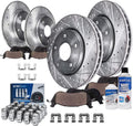 Detroit Axle - Brake Kit for Subaru Impreza Legacy Outback Forester Brake Rotors Ceramic Brakes Pads Front Rear Lug Nuts Replacement: 11.54' Front and 11.26' Rear Rotors