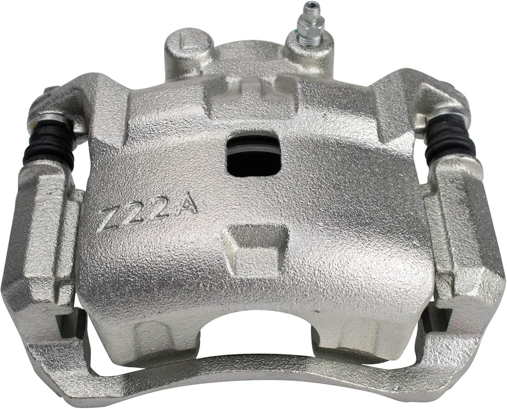 TRQ Front Ceramic Brake Pad and Rotor Set Includes Calipers Compatible with 2012-2018 Nissan Versa 2014-2018 Nissan Versa Note