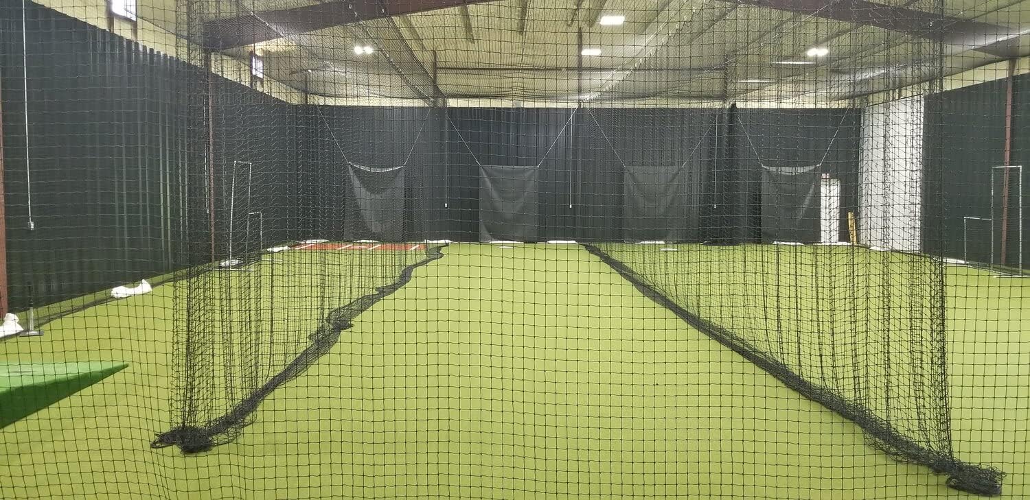 NET ONLY 10' Batting Cage Net ONLY HDPE (60PLY) with Door and Free BACKSTOP 10 x 12 x 30, 10 x 12 x 40 x 10 x 12 x 50, 10 x 12 x 60 Heavy Duty Baseball