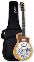 6-String Electric Resonator Guitar Solid Paulownia Top & Body, Okoume Neck, Purple Heart Fingerboard, HH Ceramic Pickups, 635mm Scale, Matte Finish, Phosphor Bronze Strings