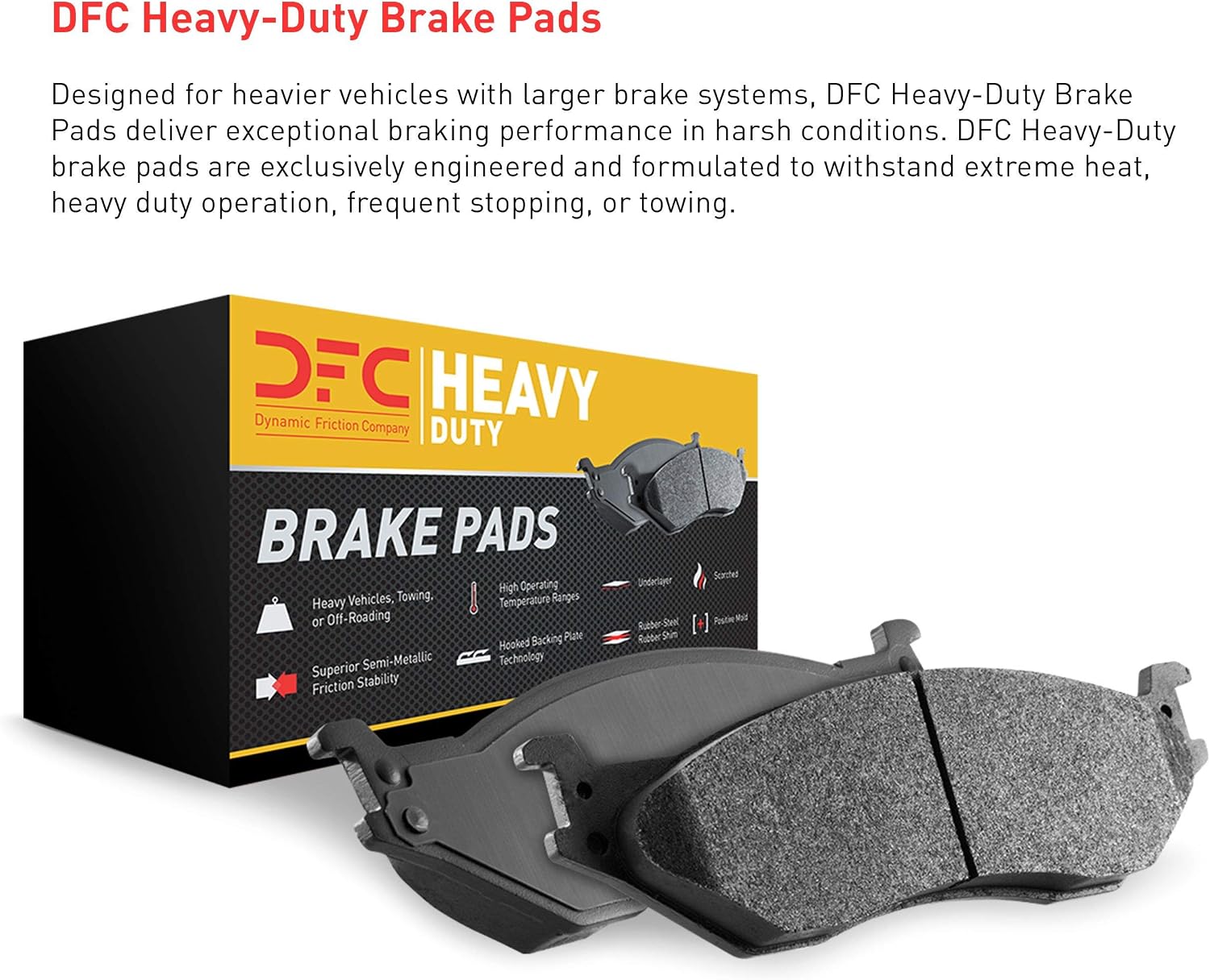 Dynamic Friction Company Front Brakes and Rotors| Automotive Replacement Brake Kits| Front Heavy Duty Brake Pads and Rotors Kit| Fits 1991-1996 Dodge Dakota