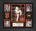 Madison Bumgarner San Francisco Giants Framed 5-Photo Collage with a Piece of Game-Used Baseball - MLB Player Plaques and Collages