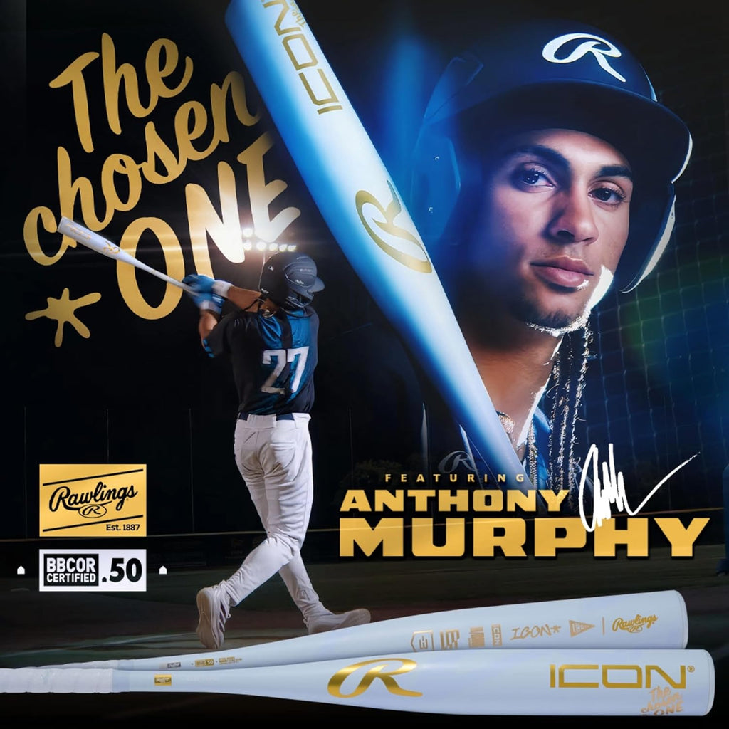 Rawlings | 2026 | ICON The Chosen One Baseball Bat | BBCOR | -3 Drop | 2 5/8' Barrel | 1 Pc. Composite